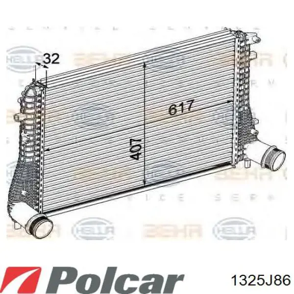Купить 1325J86 Polcar Интеркулер