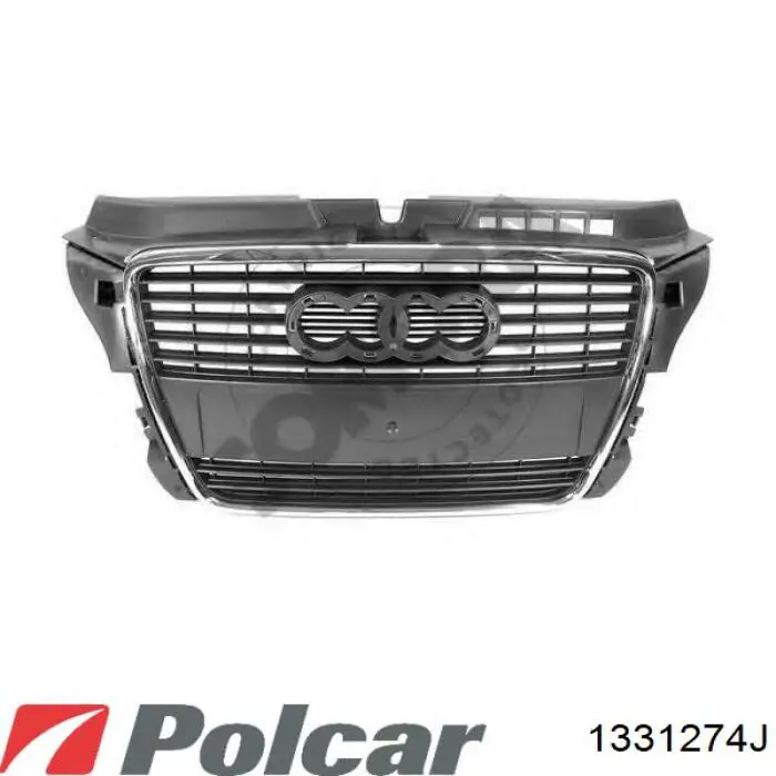 Заглушка (решетка) противотуманных фар бампера переднего правая 1331274 Polcar