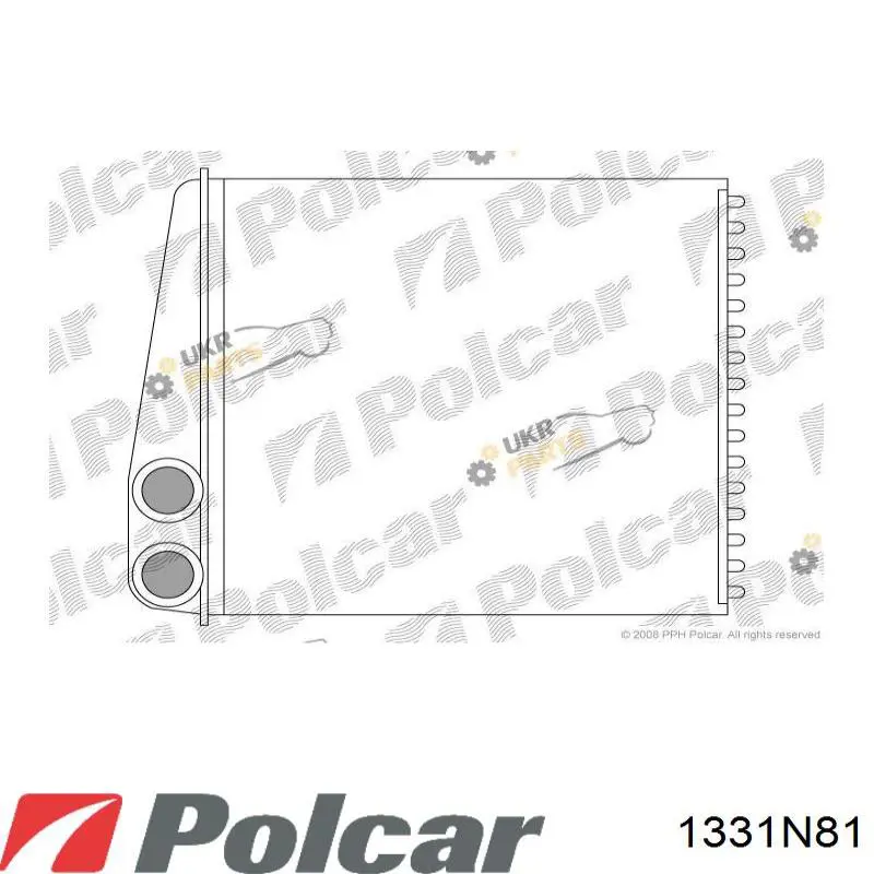 Radiador de calefacción 1331N81 Polcar