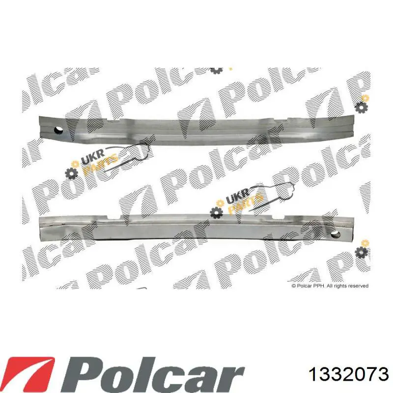 1332073 Polcar усилитель бампера переднего