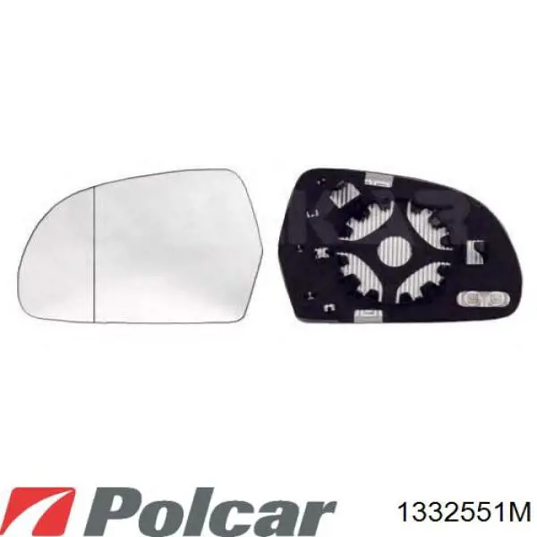 Cristal De Espejo Retrovisor Exterior Derecho 1332551M Polcar