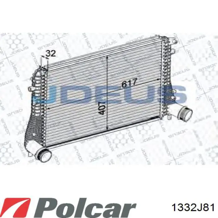 Система охлаждения наддувочного воздуха Polcar 1332J81 цена, от 87.12 USD