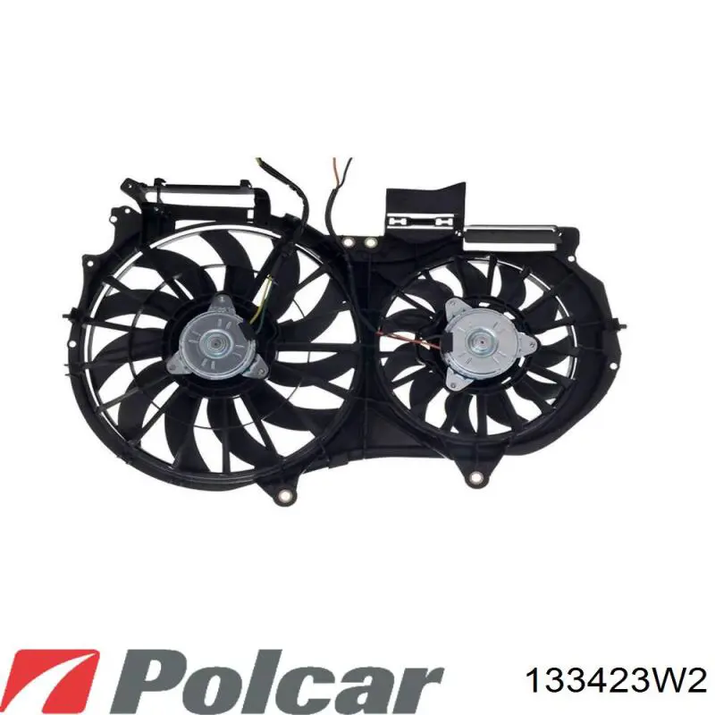 Диффузор радиатора охлаждения в сборе с мотором и крыльчаткой Polcar 133423W2 цена, от 112.19 USD