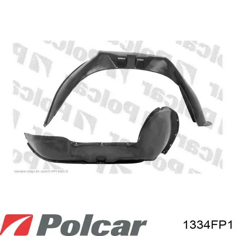 Правый подкрылок переднего крыла Polcar 1334FP1T цена, от 12.47 USD