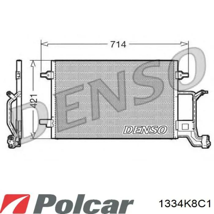 Конденсатор кондиционера Polcar 1334K8C1 цена, от 58.62 USD