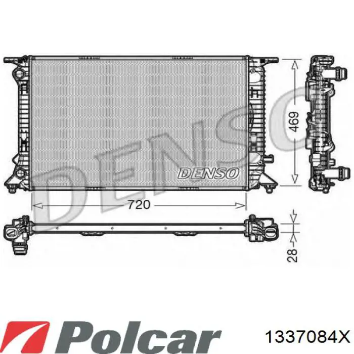 Радиатор 1337084X Polcar