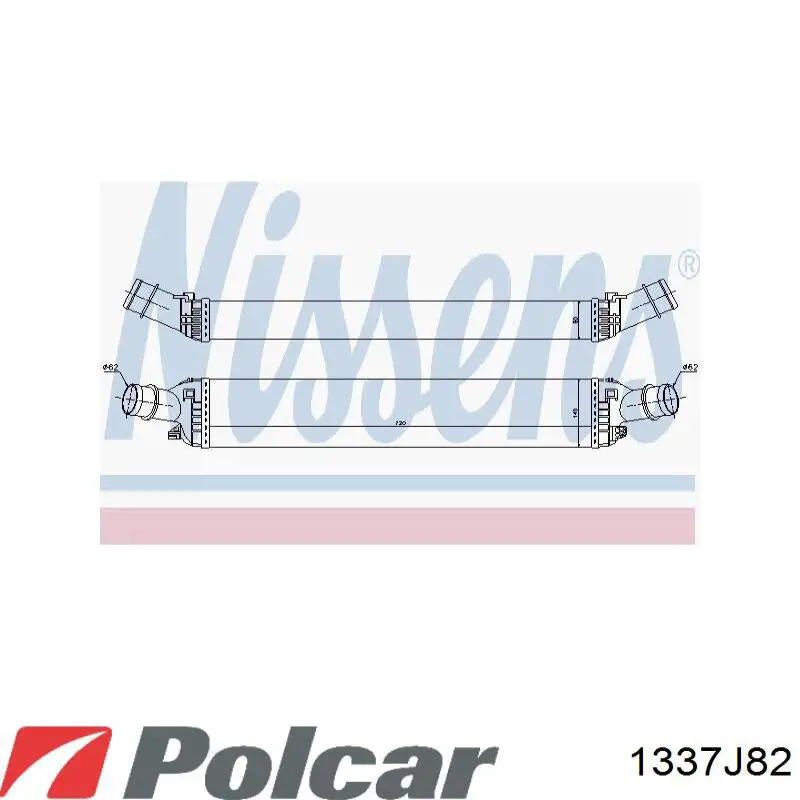 Интеркулер 1337J82 Polcar