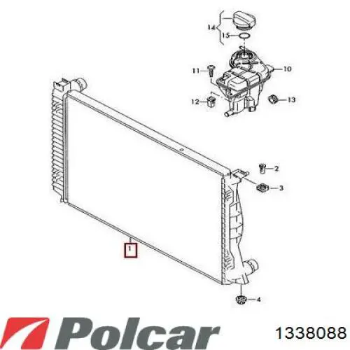 1338088 Polcar радиатор