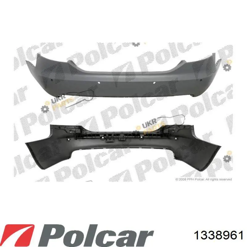 Задний бампер 1338961 Polcar