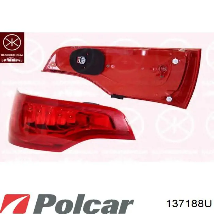 Фонарь задний правый 137188U Polcar