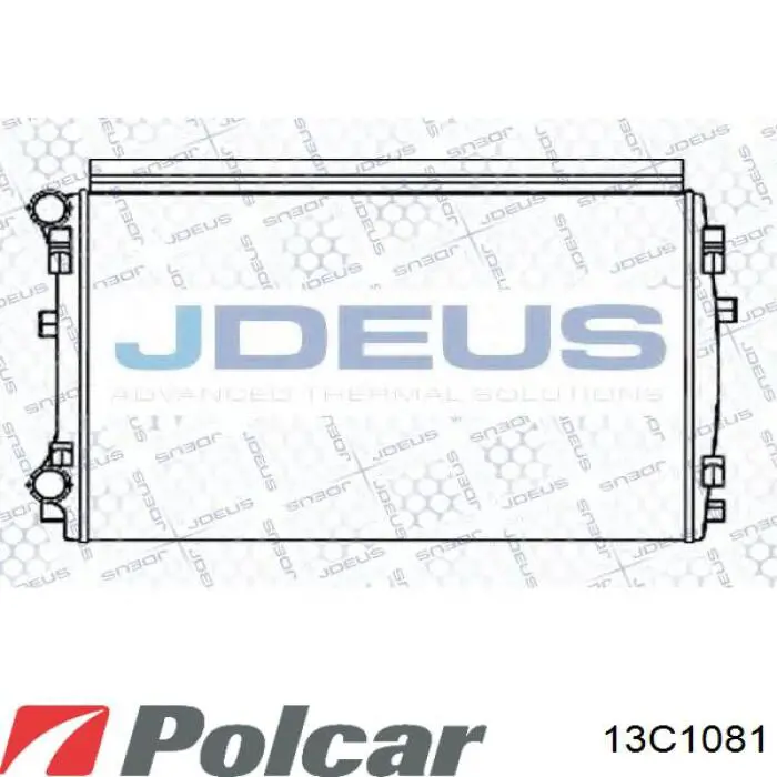Купить 13C1081 Polcar Радиатор водяной