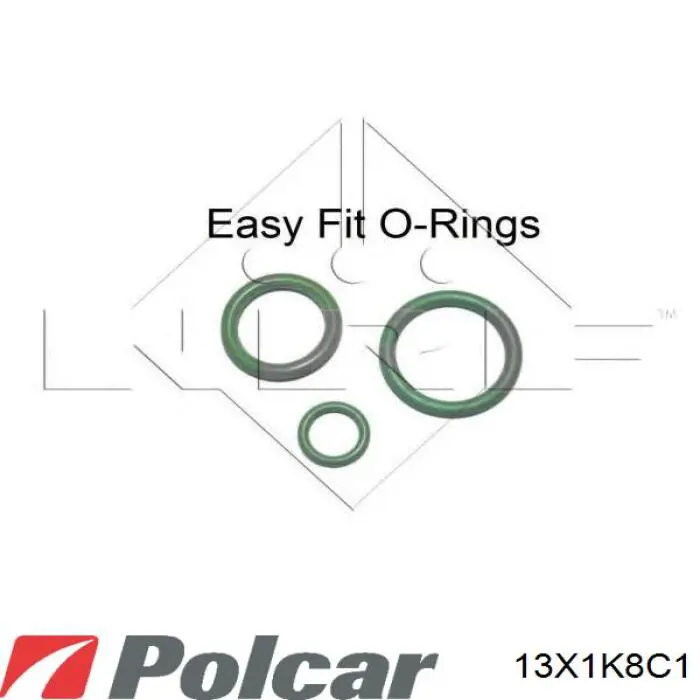 Радиатор кондиционера 13X1K8C1 Polcar