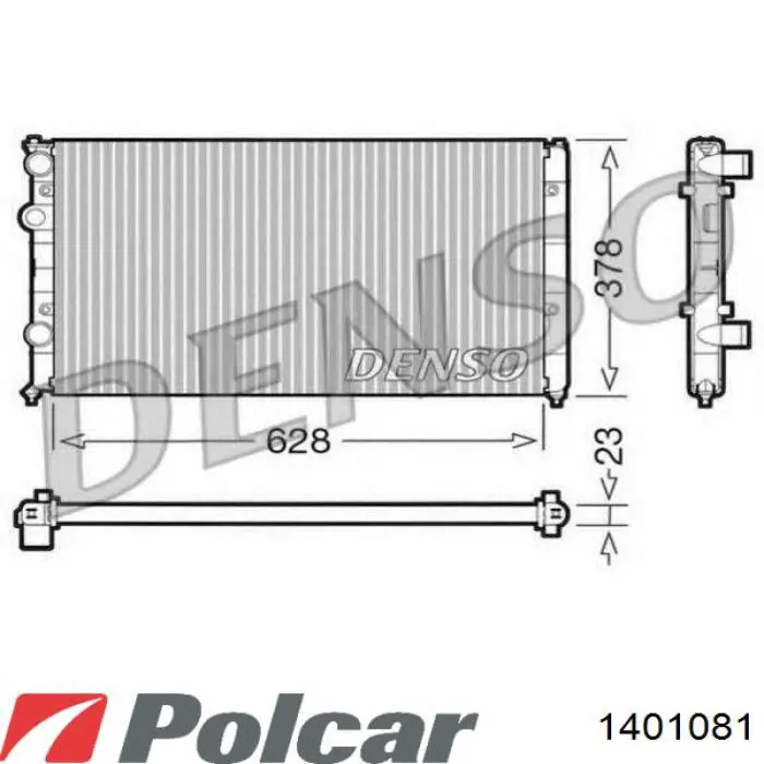 1401081 Polcar Радиатор основной