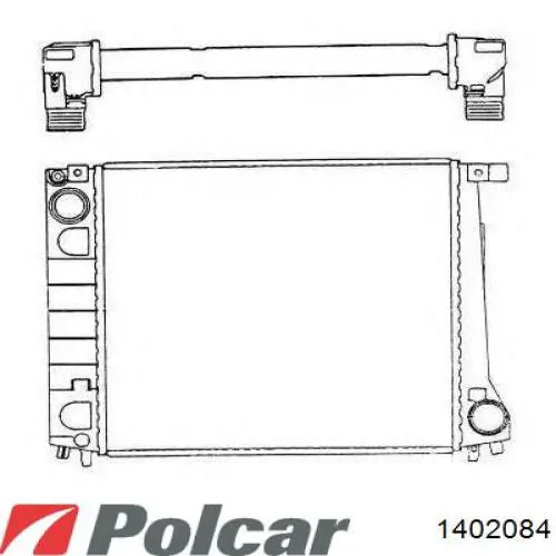 1402084 Polcar Радиатор основной