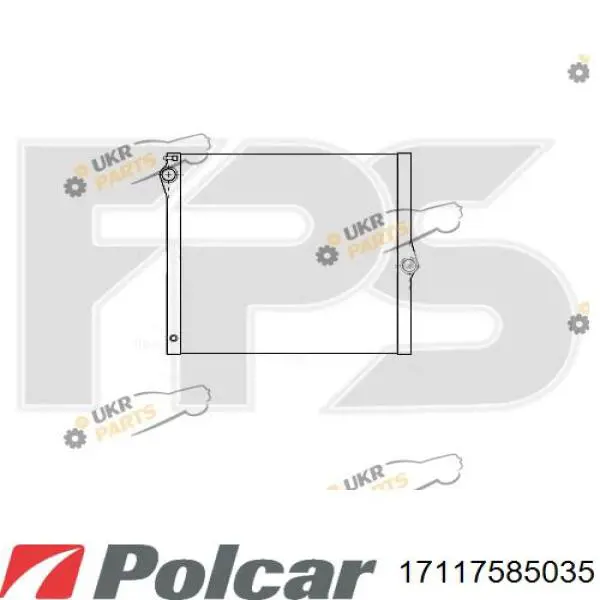 Радиатор 17117585035 Polcar