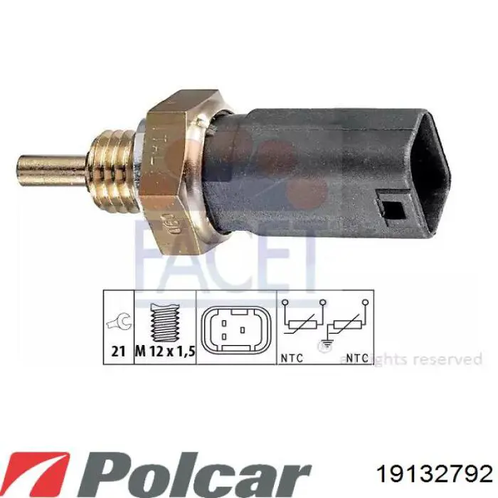 19-132792 Polcar амортизатор передний