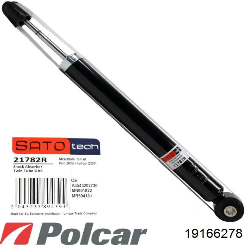 Амортизатор задний 19166278 Polcar