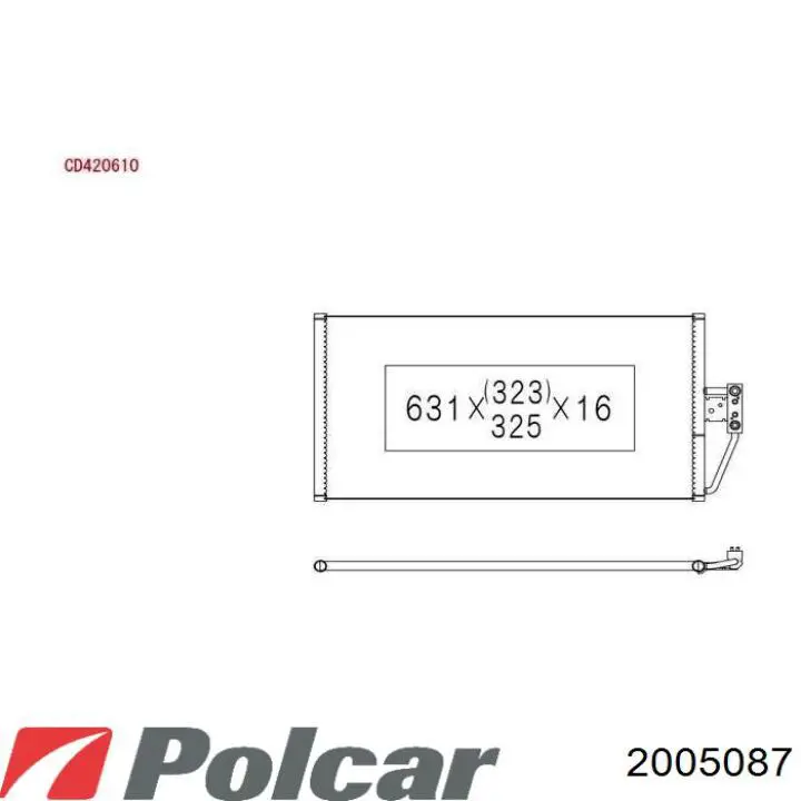 2005087 Polcar Радиатор основной
