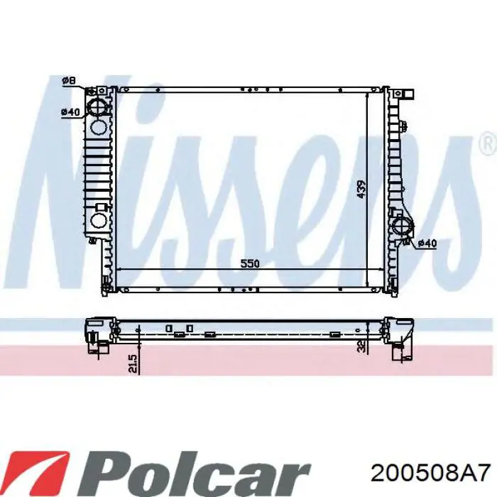 200508A7 Polcar радиатор