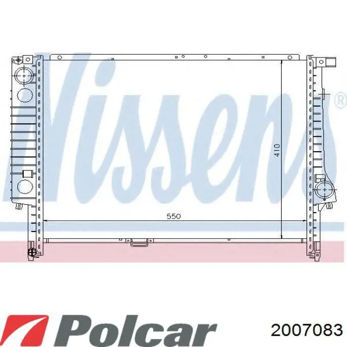2007083 Polcar радиатор