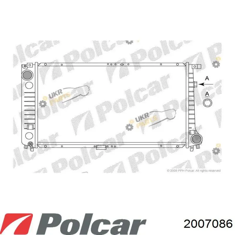 2007086 Polcar радиатор