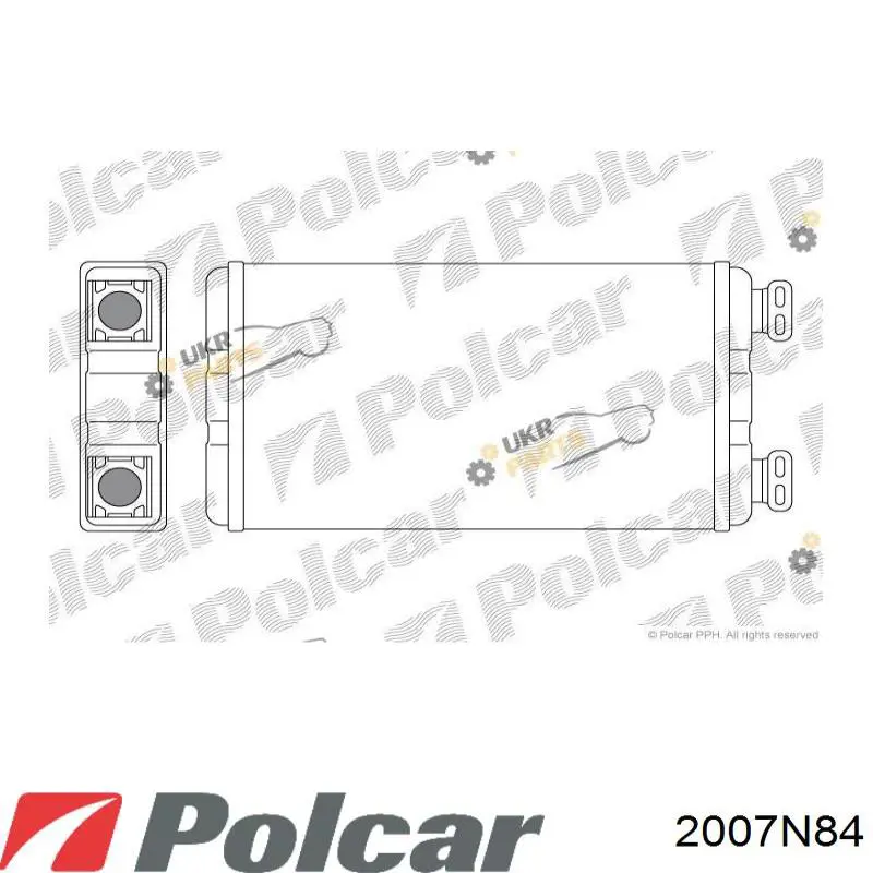 2007N84 Polcar Радиатор отопителя салона