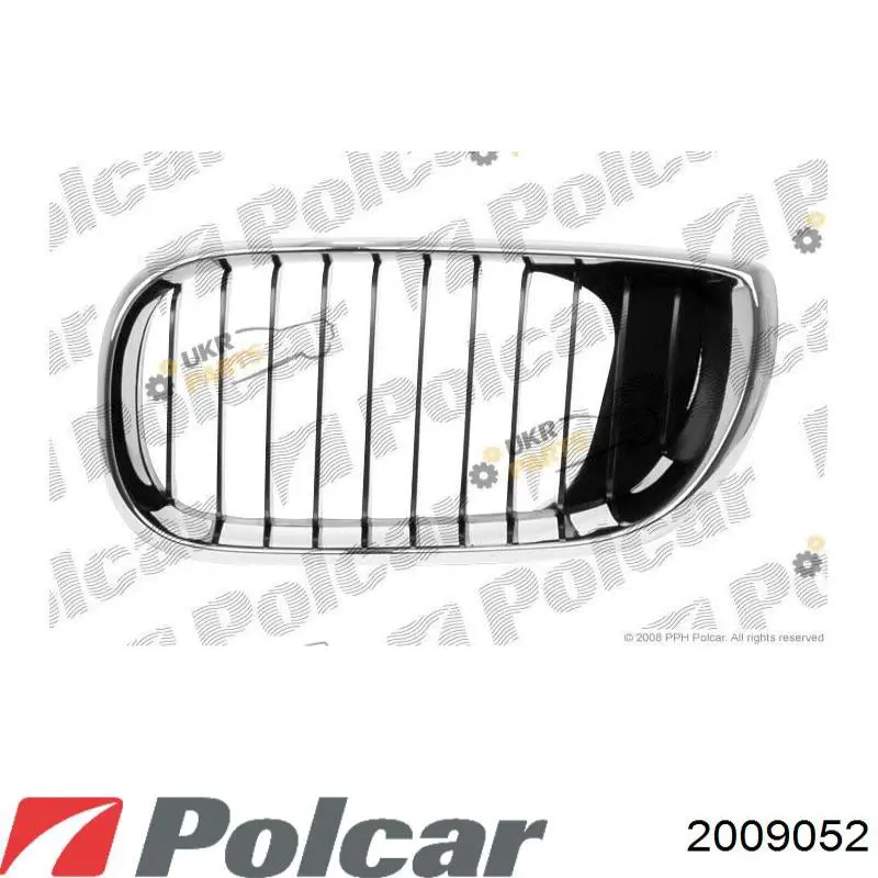 Купить 2009052 Polcar Решетка радиатора правая