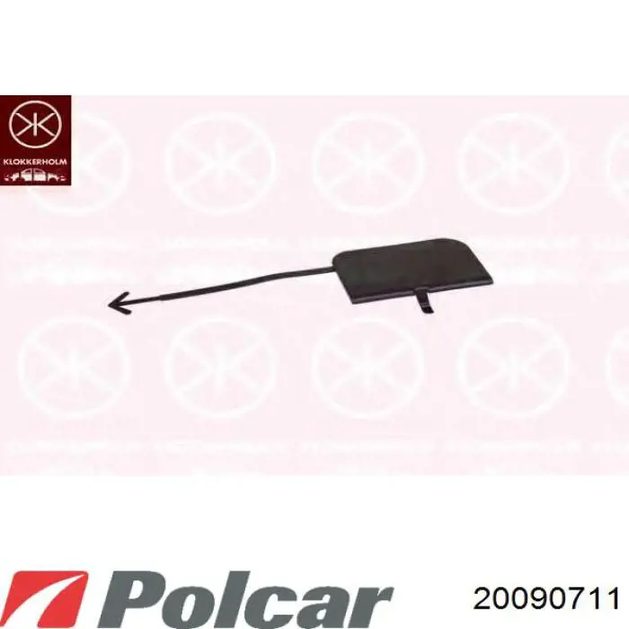 Заглушка буксировочного крюка PBM99045CA Signeda