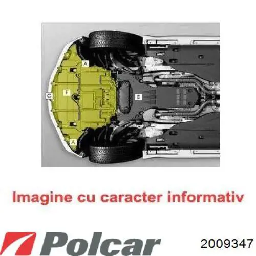 2009347 Polcar Защита двигателя передняя