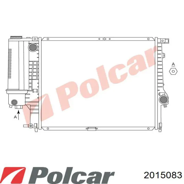 2015083 Polcar Радиатор основной