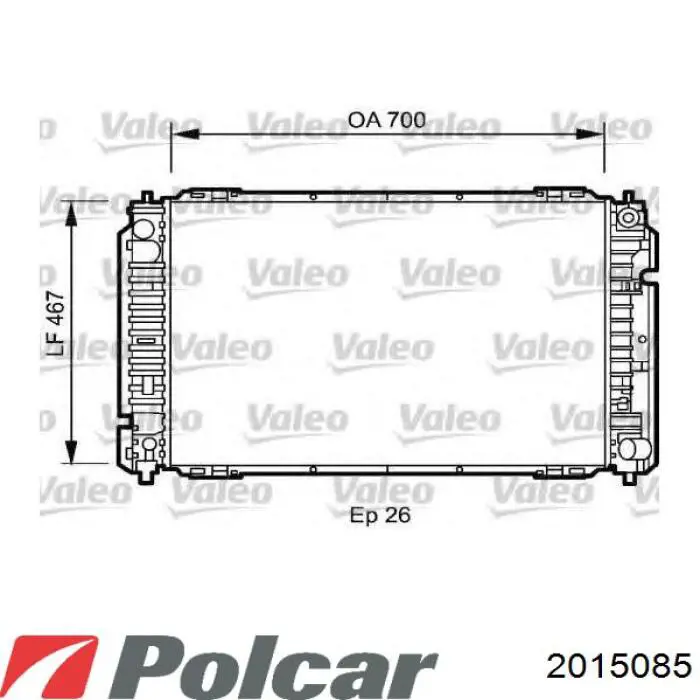 2015085 Polcar Радиатор основной