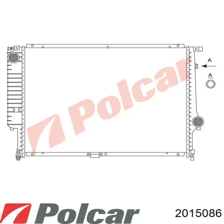 Радиатор 2015086 Polcar