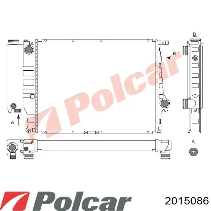 2015086 Polcar Радиатор основной