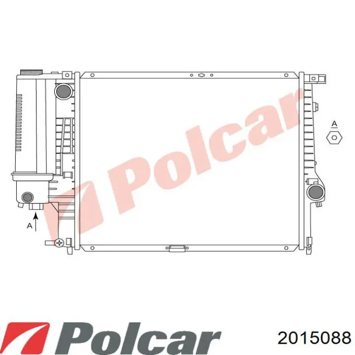 2015088 Polcar Радиатор основной