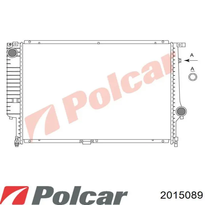 Радиатор 2015089 Polcar