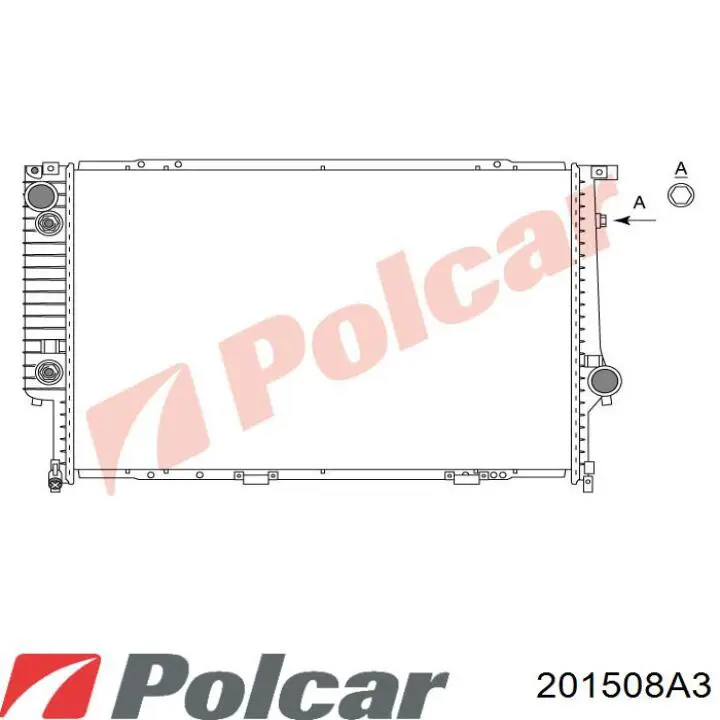 Радиатор 201508A3 Polcar