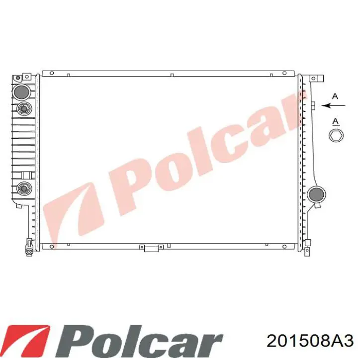 Радиатор 201508A3 Polcar