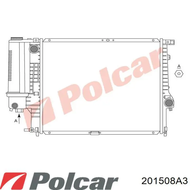 201508A3 Polcar Радиатор основной