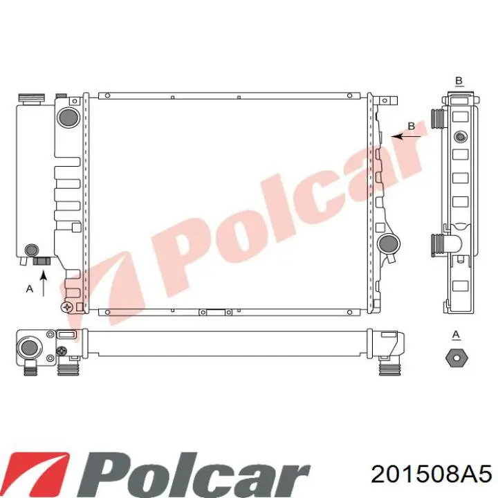 201508A5 Polcar Радиатор основной