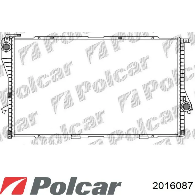 Радиатор охлаждения двигателя Polcar 2016087 цена, от 69.42 USD