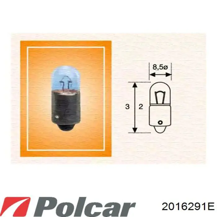 Левая противотуманная фара Polcar 2016298E