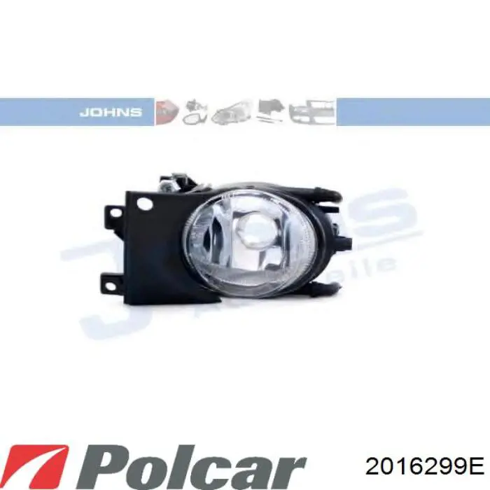 Фара противотуманная левая 2016299E Polcar