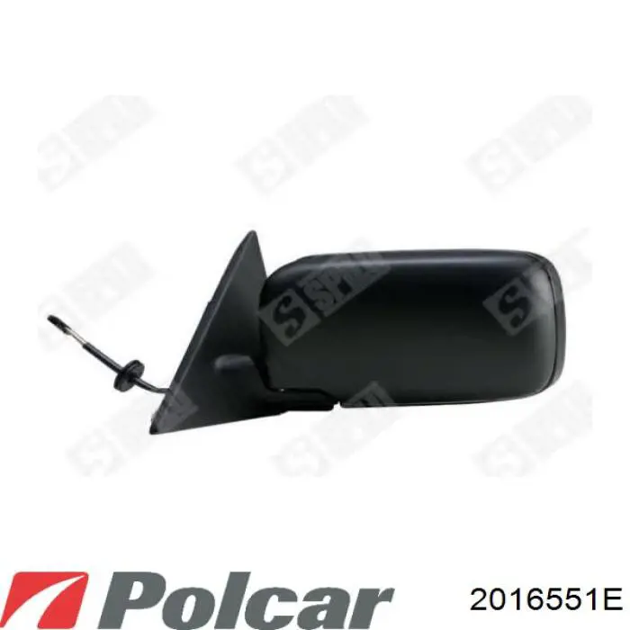 Стекло левого зеркала заднего вида 2016551E Polcar