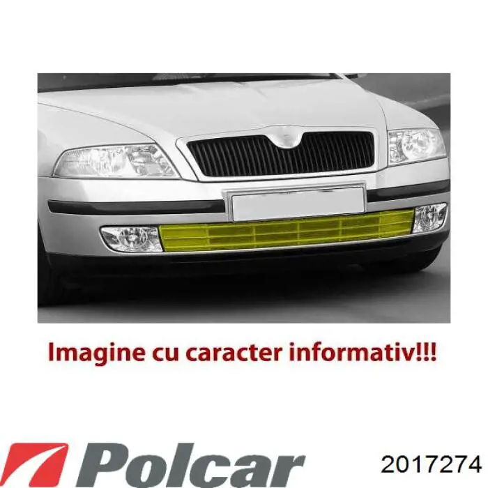 2017274 Polcar Правая решетка переднего бампера
