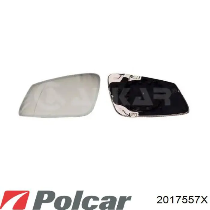 Стекло правого зеркала заднего вида 2017557X Polcar