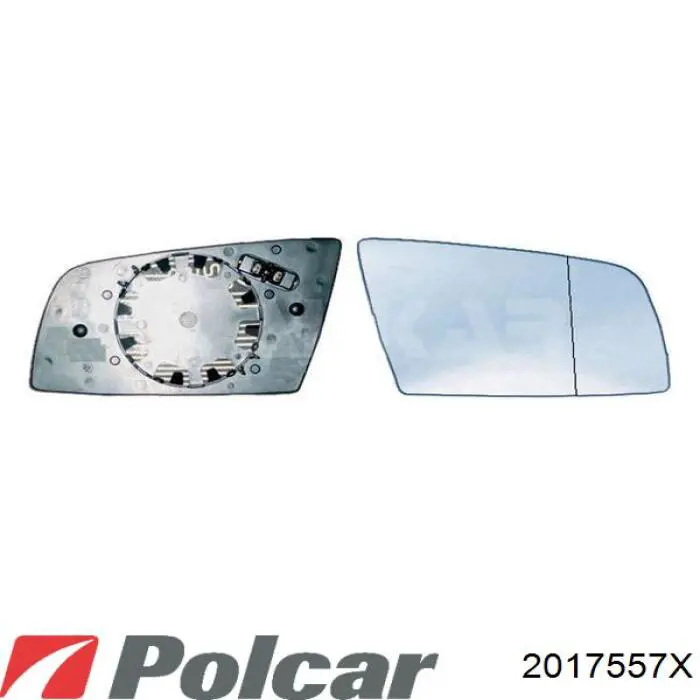 Купить 2017557X Polcar Стекло правого зеркала заднего вида