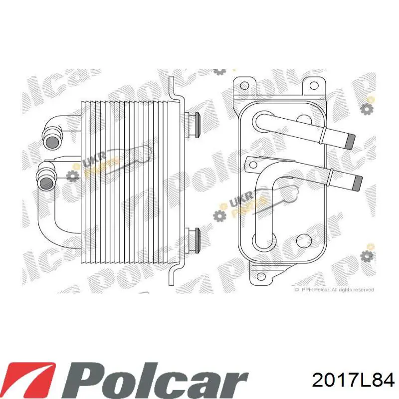 Radiador de aceite 2017L84 Polcar