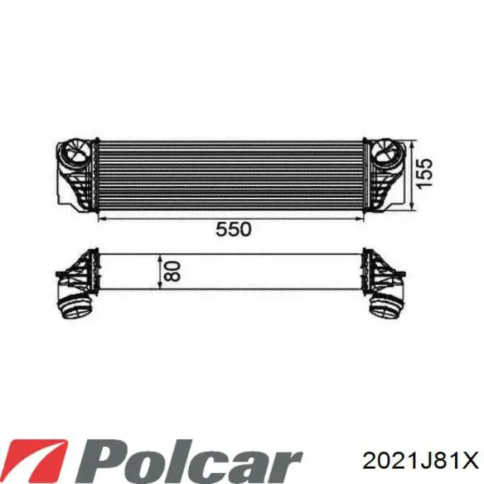 2021J81X Polcar интеркулер