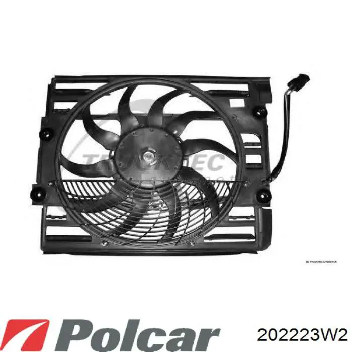202223W2 Polcar Диффузор радиатора охлаждения в сборе с мотором