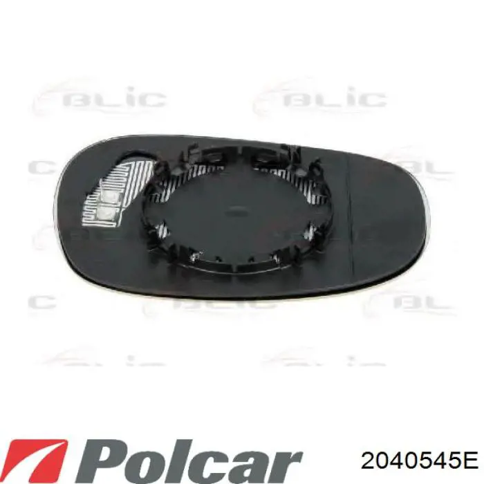 Стекло левого зеркала заднего вида 2040545E Polcar